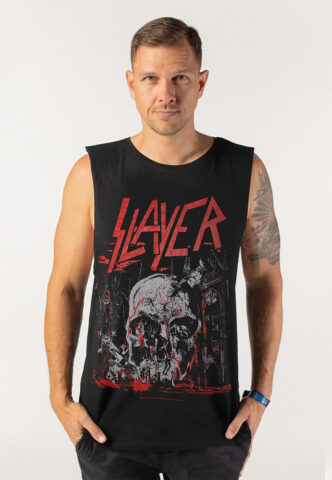 Slayer – South Of Heaven Flat – Sleeveless – Schwarz – S – 100% Baumwolle