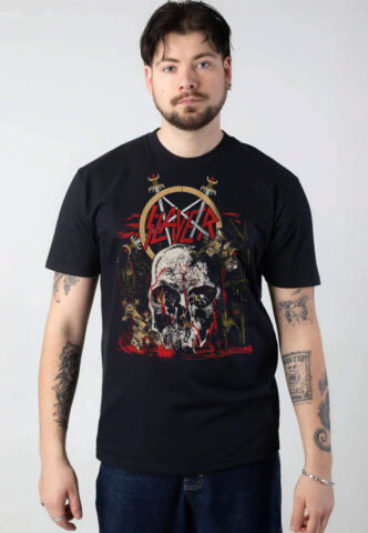 Slayer – South Of Heaven Vintage – T-Shirt – Schwarz – L – 100% Baumwolle