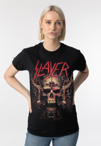Slayer – Velasco Deathhead – T-Shirt – Schwarz – S – 100% Baumwolle