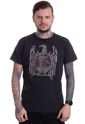 Slayer – Vintage Eagle – T-Shirt – Schwarz – S – 100% Baumwolle