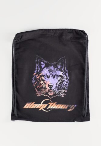 Sleep Theory – VIP Wolf Drawstring – Rucksack – Schwarz – Onesize – 100% Baumwolle