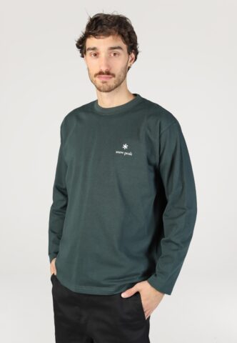 Snow Peak – New Standard Logo L/S Dark Green – Longsleeve – Grün – L – gid://shopify/Metaobject/334712471789