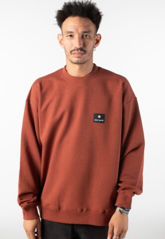Snow Peak – NSD Square Logo Light Brown – Sweater – Braun – S – 60% Baumwolle, 40% Polyester
