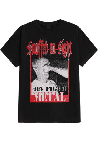 Snuffed On Sight – Face Punch – T-Shirt – Schwarz – M – 100% Baumwolle