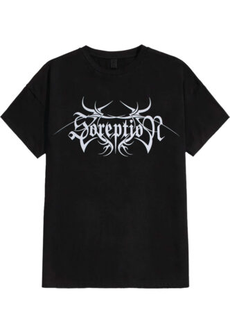 Soreption – White Logo – T-Shirt – Schwarz – 3XL – 100% Baumwolle