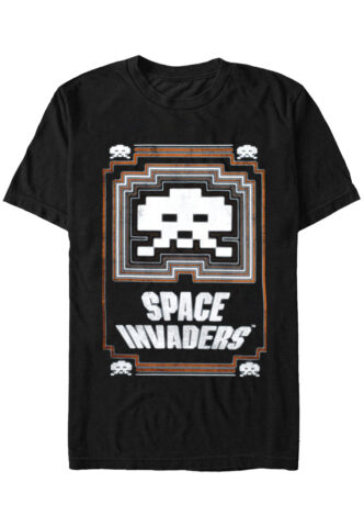 Space Invaders – Glowing Invader – T-Shirt – Schwarz – L – 100% Baumwolle