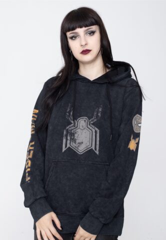 Spider-Man – Spider Acid Wash – Hoodie – Schwarz – XXL – 50% Baumwolle, 50% Polyester
