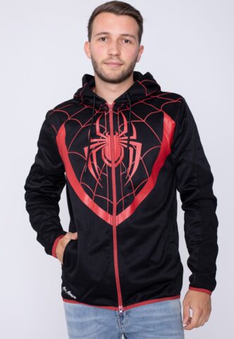 Spider-Man – The New Suit – Zipper – Schwarz – XXL – 100% Polyester,Schweiß