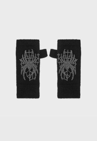 Killstar – Spiderella Multi – Handschuhe – Schwarz – Onesize – gid://shopify/Metaobject/337247240429