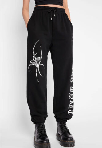 Mary Wyatt – Spinnerette Black – Jogginghose – Schwarz – XL – 85% Baumwolle, 15% Polyester