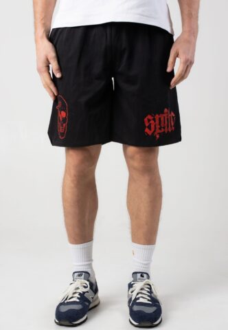 Spite – Skull And Logo – Shorts – Schwarz – S – 100% Polyester