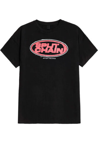 Split Chain – Oval Logo – T-Shirt – Schwarz – 3XL – 100% Baumwolle