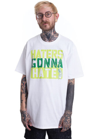 SpongeBob SquarePants – Haters Gonna Hate White – T-Shirt – Weiß – S – 100% Baumwolle,Jersey
