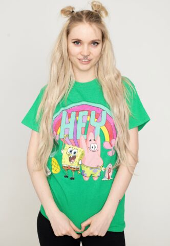 SpongeBob SquarePants – Hey Irish Green – T-Shirt – Grün – S – 100% Baumwolle
