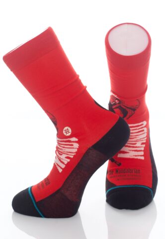 Stance – Mando West Red – Socken – Rot – M – 61% Baumwolle, 21% Polyester, 16% Nylon, 2% Elastan