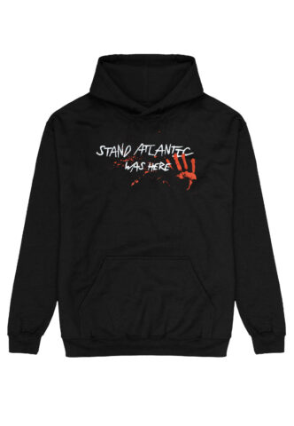 Stand Atlantic – WAS HERE – Hoodie – Schwarz – L – 50% Baumwolle, 50% Polyester