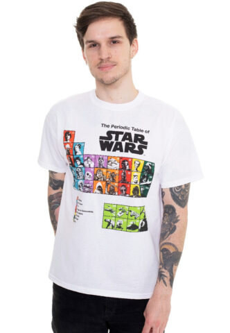 Star Wars – Periodic Table White – T-Shirt – Weiß – XXL – 100% Baumwolle