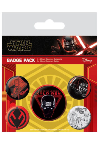 Star Wars: The Rise Of Skywalker – Sith Pack Of 5 – Button Set – Mehrfarbig – Onesize – Metalllll-Legierung