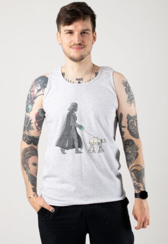 Star Wars – Vader Walker Heather Grey – Tank – Grau – M – 97% Baumwolle, 3% Polyester