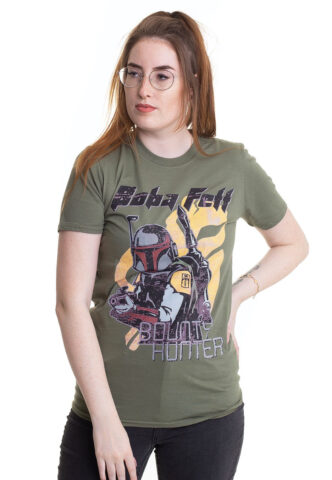 Star Wars – Boba Fett Bounty Hunter Green – T-Shirt – Grün – S – 100% Baumwolle
