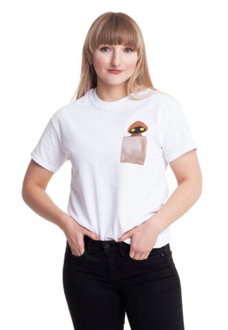 Star Wars – Jawa Pocket Print – T-Shirt – Weiß – S – 100% Baumwolle