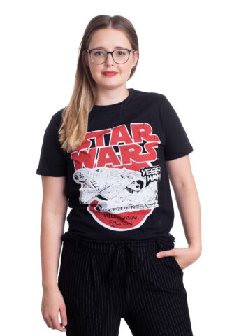 Star Wars – Millennium Falcon – T-Shirt – Schwarz – S – 100% Baumwolle