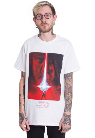 Star Wars: The Last Jedi – Poster White – T-Shirt – Weiß – S – 100% Baumwolle,Jersey