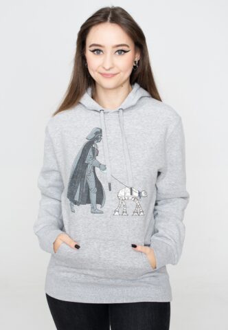 Star Wars – Vader Walker Heather Grey – Hoodie – Grau – M – 73% Baumwolle, 21% Polyester, 6% Viskose