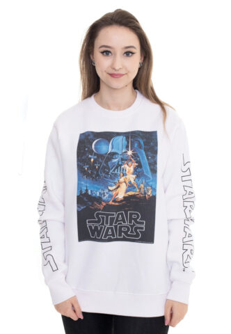 Star Wars – Vintage Poster White – Sweater – Weiß – XXL – 60% Baumwolle, 40% Polyester