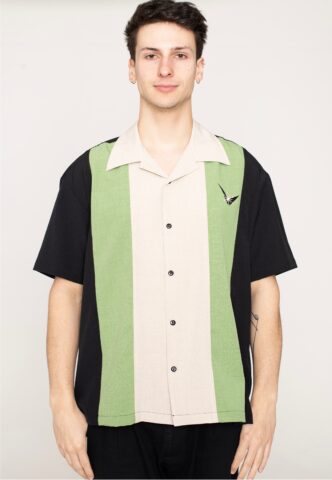 Steady Clothing – Atomic Mad Men Black/Apple/Stone – Hemd – Schwarz – XXL – 100% Polyester