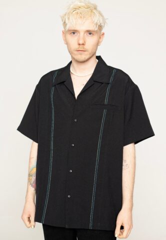 Steady Clothing – The Harold Black – Hemd – Schwarz – L – 100% Polyester