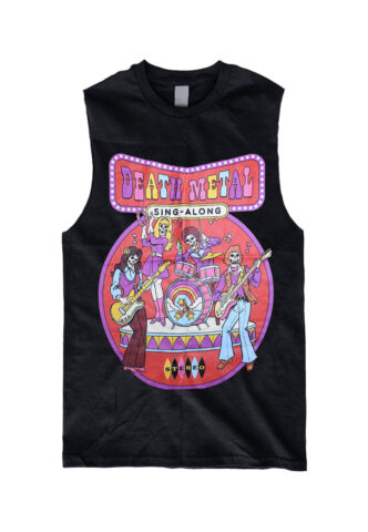 Steven Rhodes – Death Metal Sing Along – Sleeveless – Schwarz – XXL – 100% Baumwolle