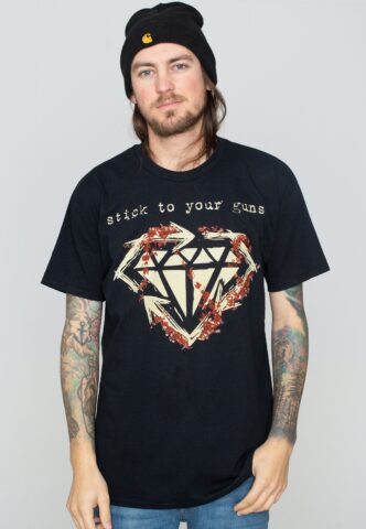 Stick To Your Guns – Diamond Enemy – T-Shirt – Schwarz – S – 100% Baumwolle