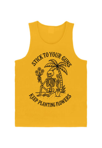 Stick To Your Guns – Skull And Palm Yellow – Tank – Gelb – L – 100% Baumwolle