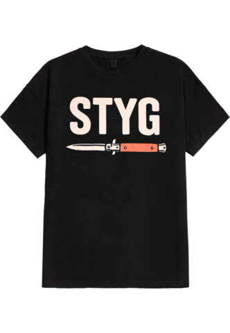 Stick To Your Guns – Trying To Survive Knife – T-Shirt – Schwarz – M – 100% Baumwolle