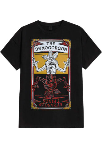 Stranger Things – The Demogorgon – T-Shirt – Schwarz – L – 100% Baumwolle