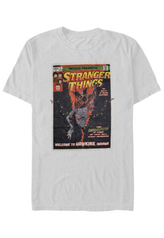 Stranger Things – Comic Cover Ash Grey – T-Shirt – Grau – XXL – 100% Baumwolle