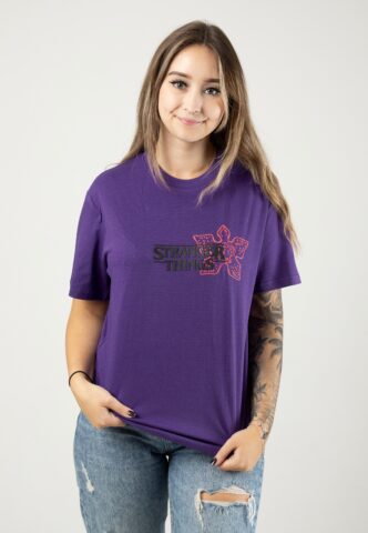 Stranger Things – Demogorgon Purple – T-Shirt – Lila – XXL – 100% Baumwolle
