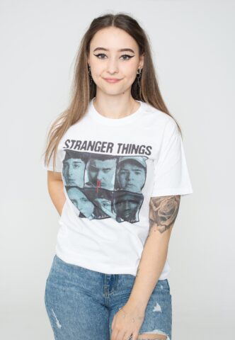 Stranger Things – Halftone Gang White – T-Shirt – Weiß – 3XL – 100% Baumwolle