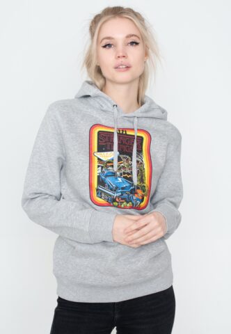 Stranger Things – Retro Mash Heather Grey – Hoodie – Grau – M – 73% Baumwolle, 21% Polyester, 6% Viskose