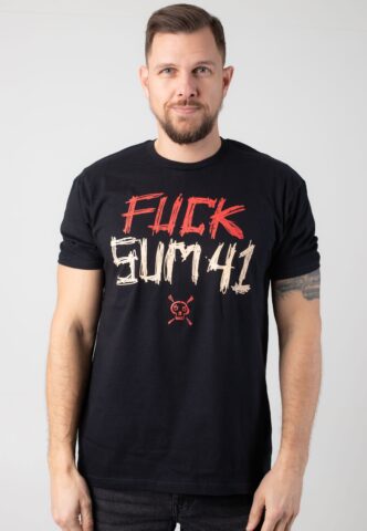 Sum 41 – Fuck Sum 41 – T-Shirt – Schwarz – M – 100% Baumwolle