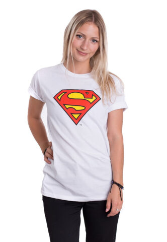 Superman – Logo White – T-Shirt – Weiß – XL – 100% Baumwolle