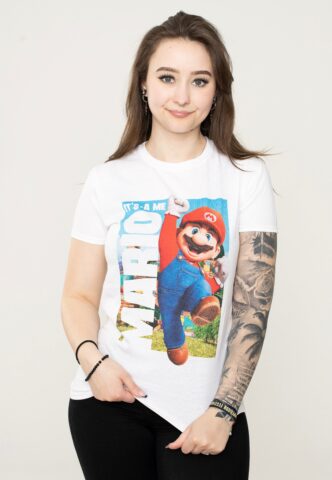 Super Mario – It’s A Me Mario White – T-Shirt – Weiß – M – 100% Baumwolle