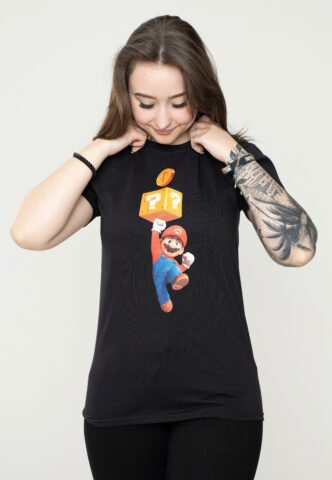 Super Mario – Mario Coin – T-Shirt – Schwarz – S – 100% Baumwolle