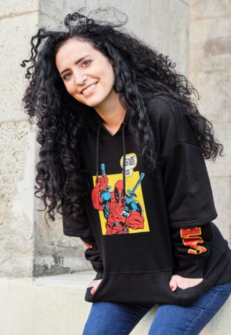 Deadpool – Crazy Bad Things – Hoodie – Schwarz – XXL – 80% Baumwolle, 20% Polyester
