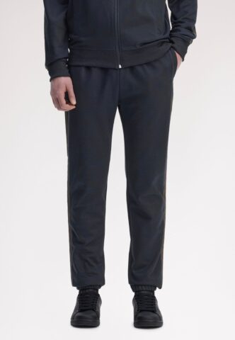Fred Perry – Contrast Tape Track Navy/Burnt Tobacco – Jogginghose – Blau – L – 55% Polyacryl, 45% Baumwolle