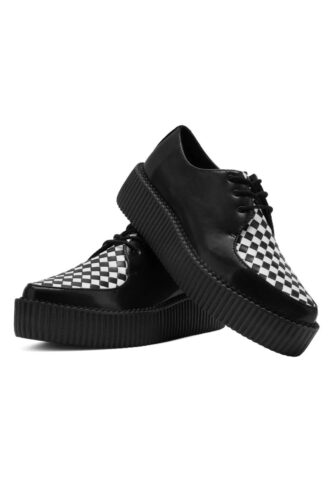 T.U.K. – Viva High Pointed Black/White Woven – Schuhe – Schwarz – EU 40 – Synthetic/Textile/Gummi