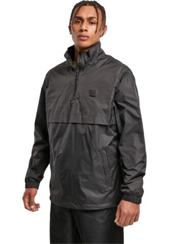 Urban Classics – Stand Up Collar Pull Over Black – Jacke – Schwarz – S – Außenmaterial: 100% Nylon; Innenfutter: 100% Polyester