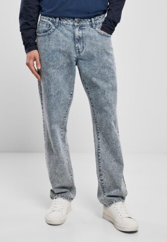 Urban Classics – Loose Fit Light Skyblue Acid Washed – Jeans – Blau – W28 / L32 – 100% Baumwolle