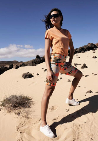Urban Classics – Ladies Basic Box Papaya – T-Shirt – Orange – XS – 100% Baumwolle